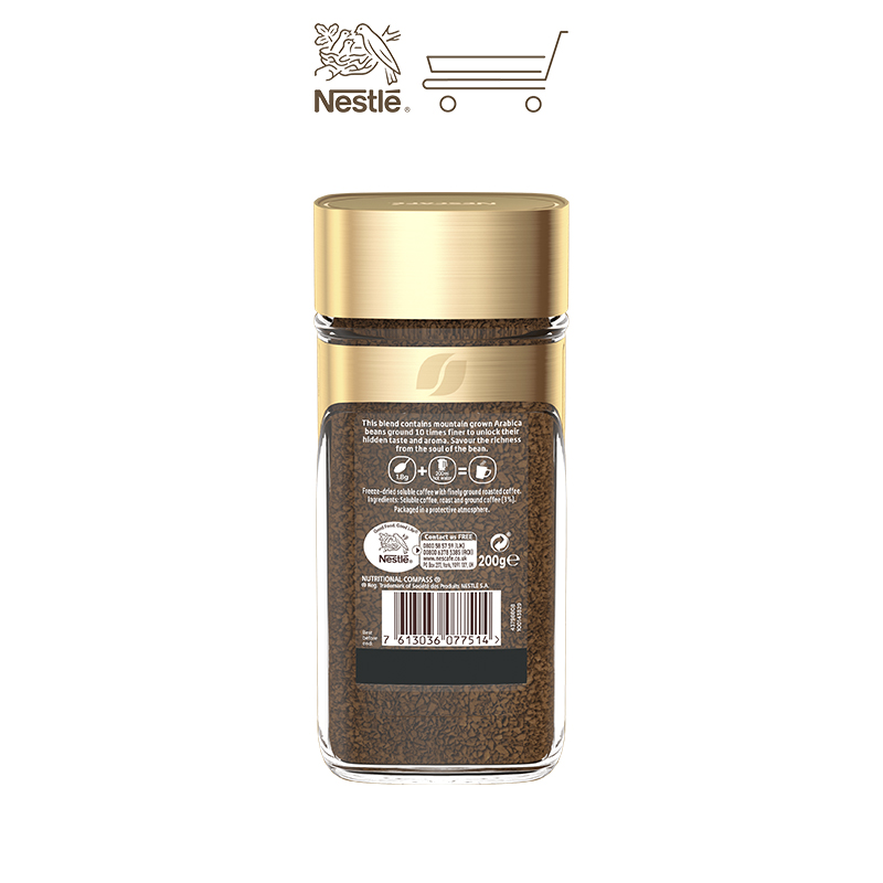 Cà phê hòa tan Nescafé Gold Blend Arabica nguyên chất 200g