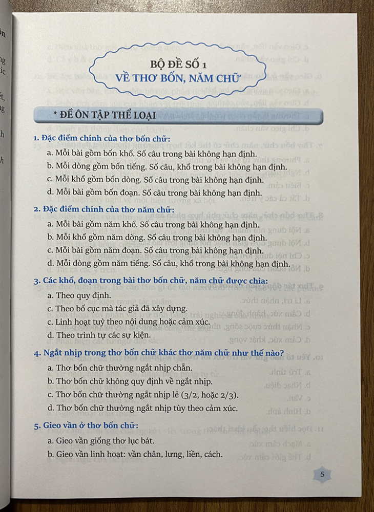 Ngữ văn 7 - Đề ôn luyện và kiểm tra