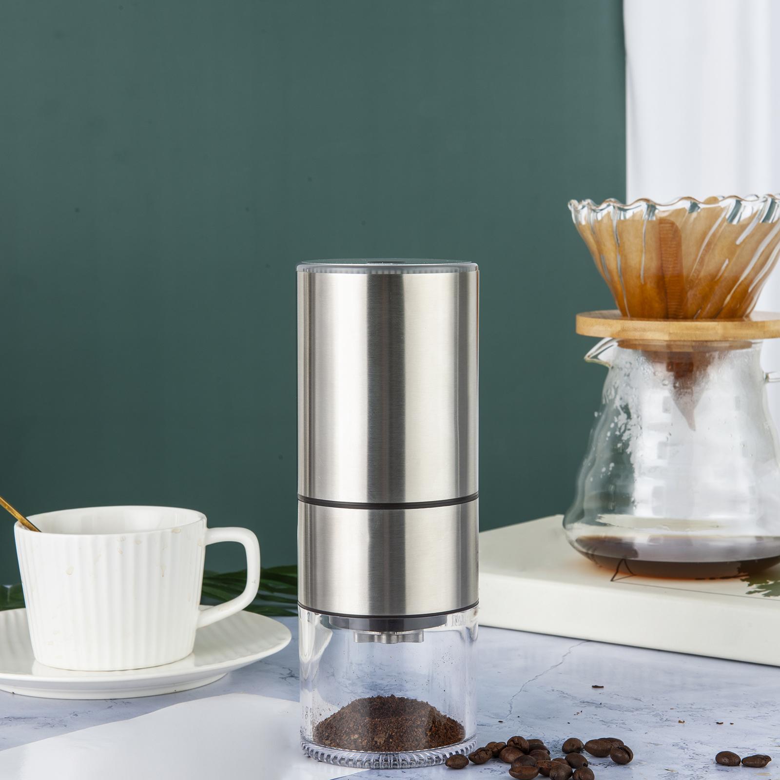 Electric Coffee Grinder Removable Bowl Mini for Hiking Household