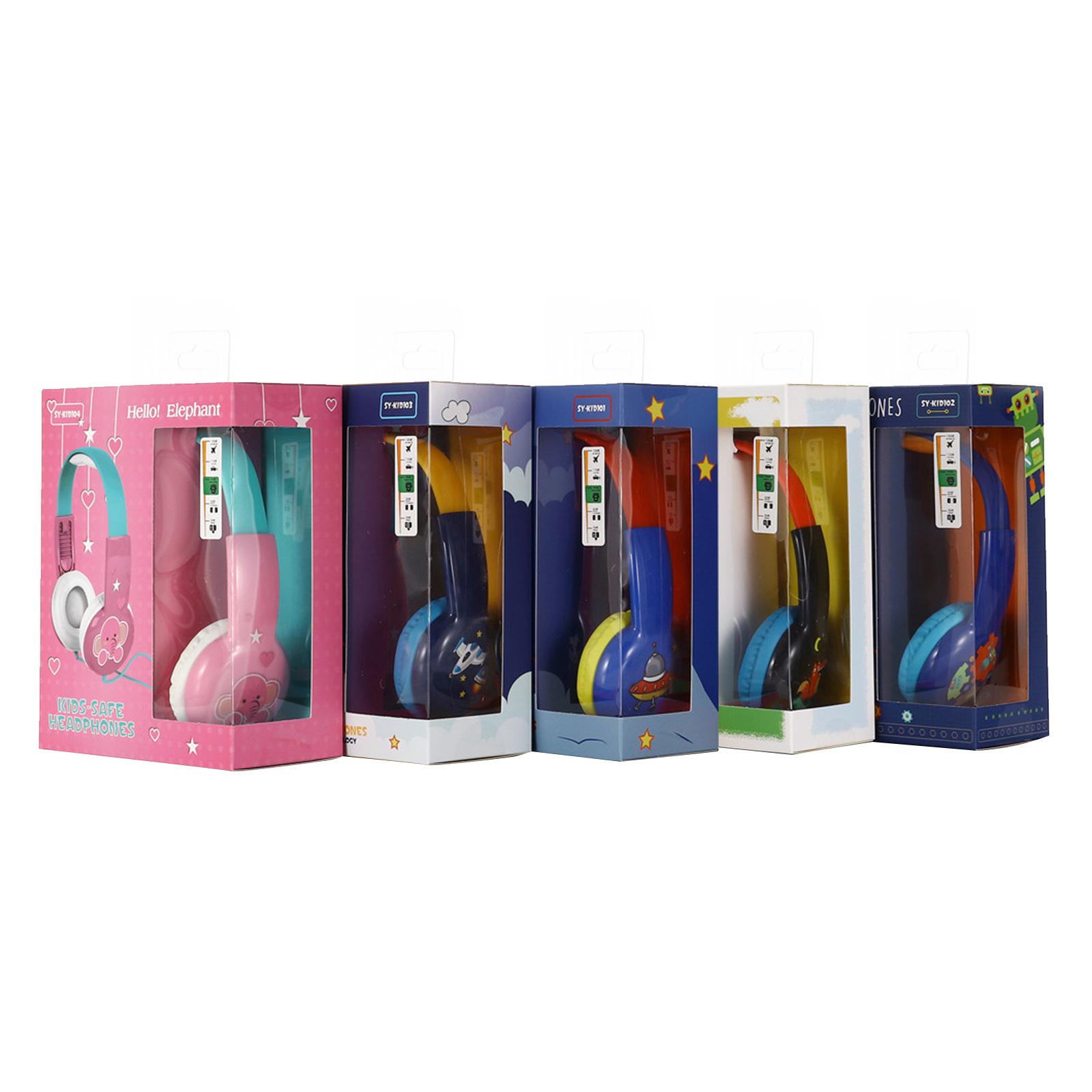 Tai nghe có dây dành cho trẻ em có giắc cắm âm thanh và âm lượng 3,5 mm học tập cho trẻ em dễ thương KID101