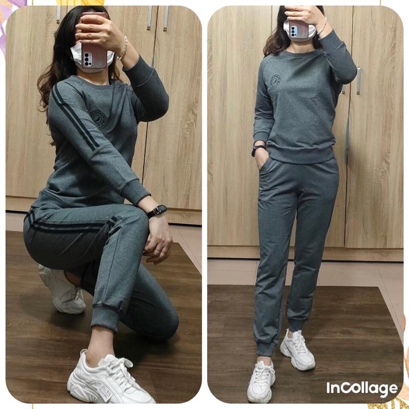 Bộ nỉ nữ thể thao hàng THIẾT KẾ cao cấp chất nỉ cotton da cá loại 1