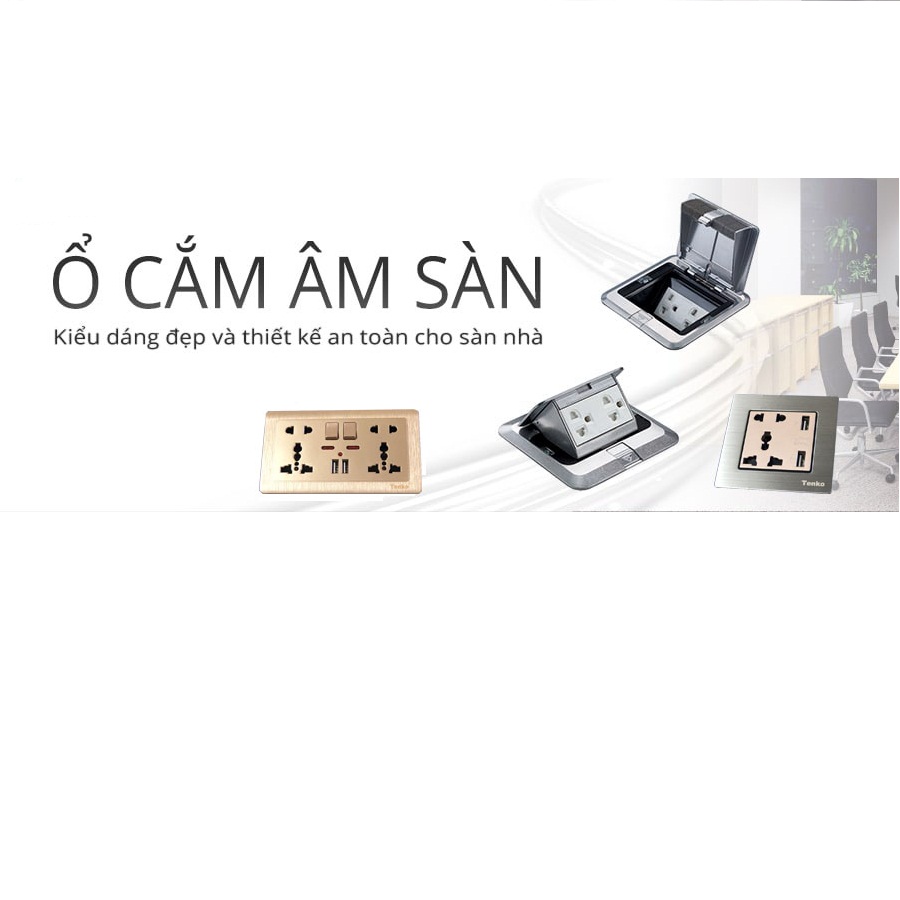 Ổ Cắm Điện Đa Năng Âm Tường TK-010