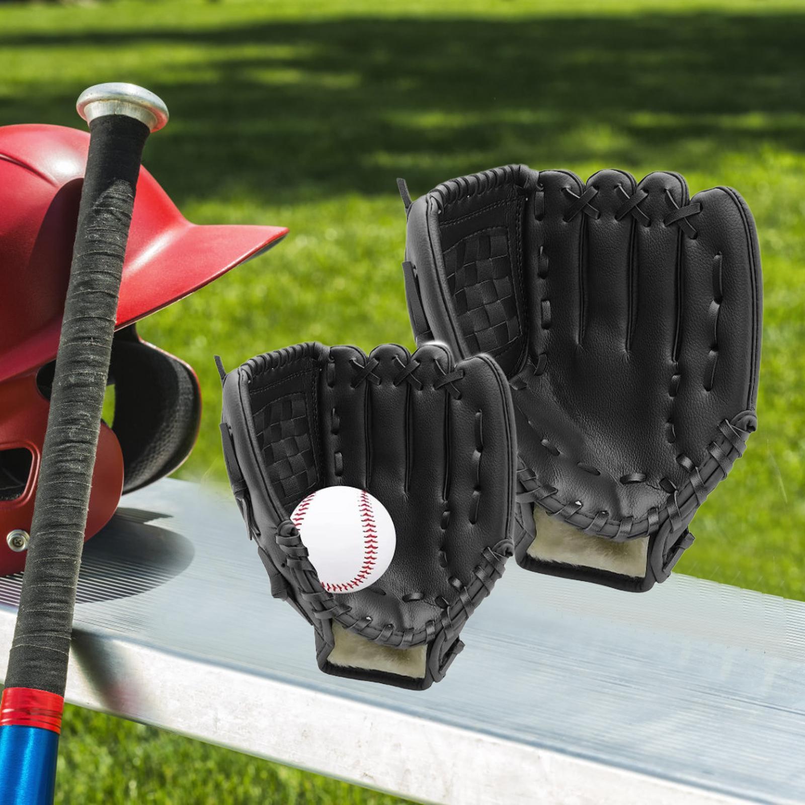 Baseball Catcher Gloves, Infield Pitcher Baseball Gloves Mitts, Backyard Infield Outfield Gloves, Easy to Break in Hand Catcher Softball Gloves