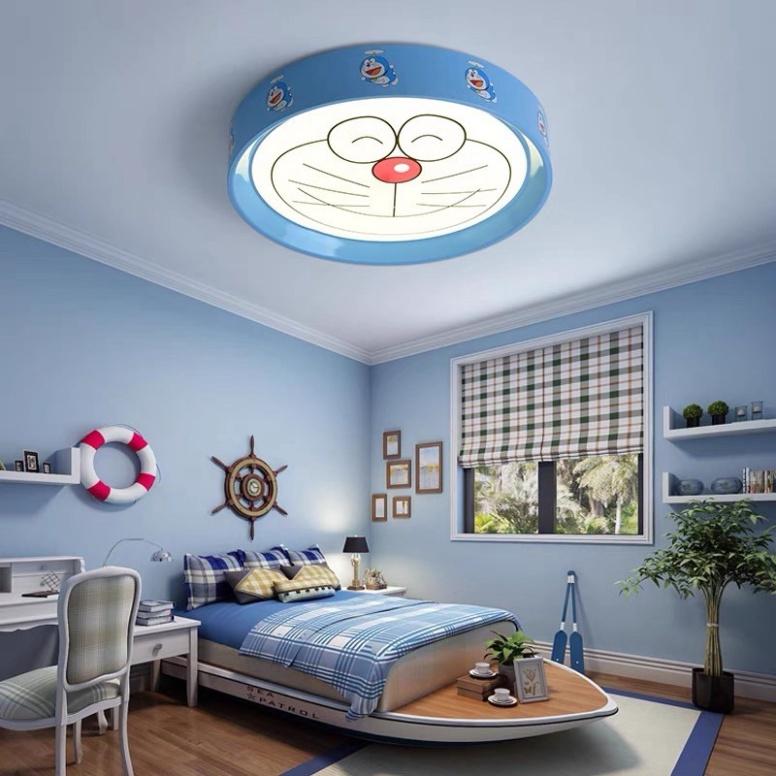 Đèn trần phòng trẻ em,đen trần hình Doraemon xanh DT