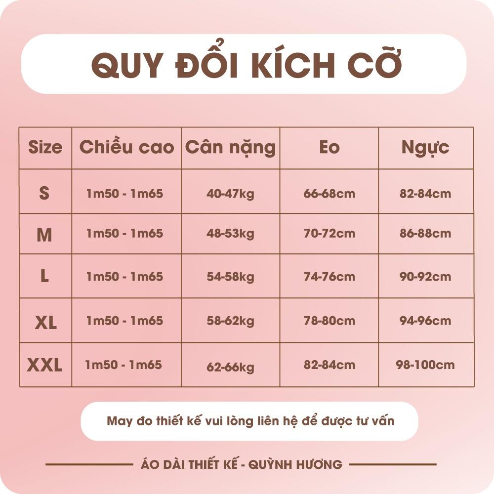 Áo dài voan hồng cổ xếp kết hoa ngực 3D cách điệu by Quỳnh Hương