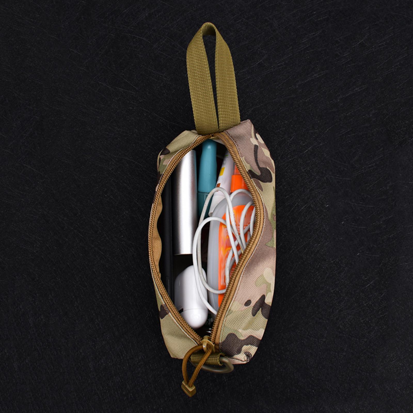 600D Oxford Cloth Multi Tool Bag, Phone Pocket Zipper Pouch for Traveling Unisex