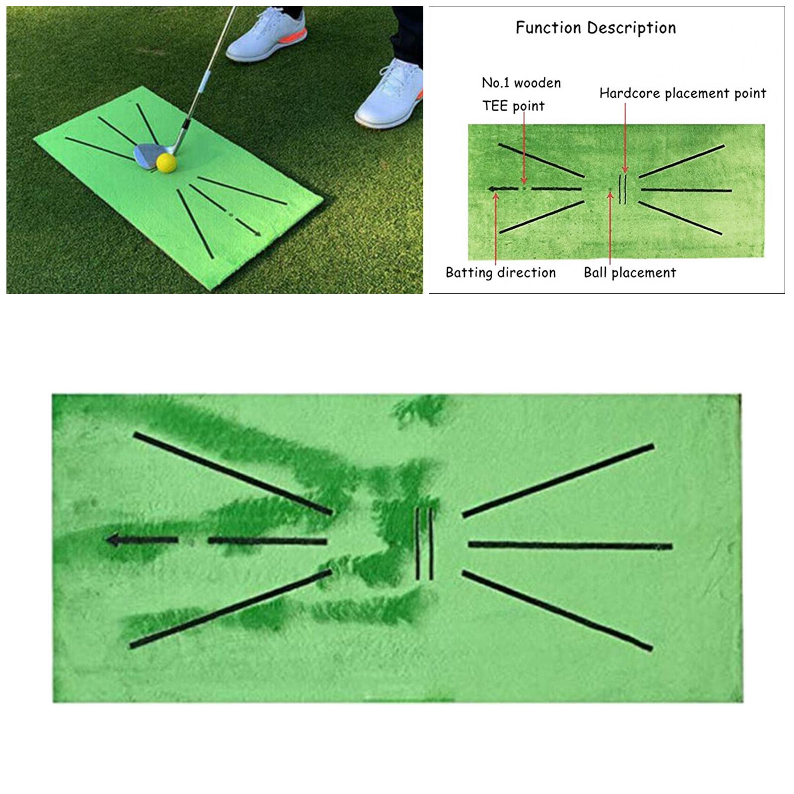 Portable Golf Training Mat Swing Hitting Mat Practice Mat Swing Detection