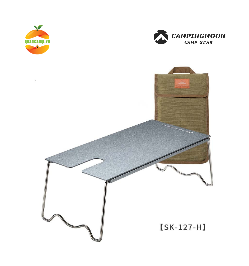 Bàn bếp gấp gọn cách nhiệt Solo Campingmoon SK-127-H / SK-127-BK