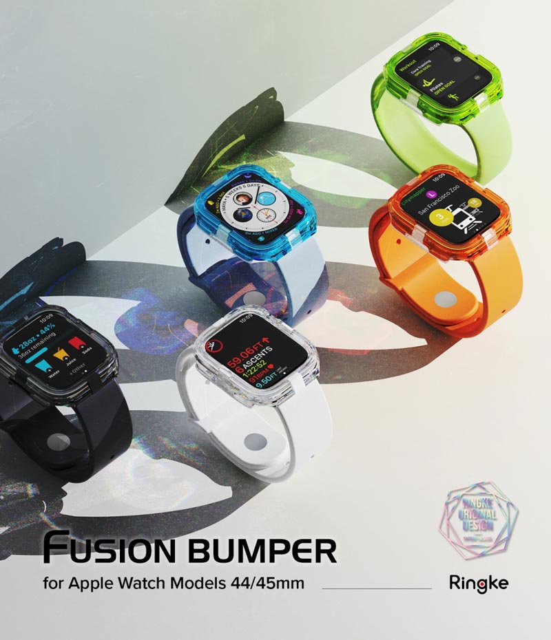 Ốp dành cho Apple Watch 9/8/7 45mm RINGKE Fusion Bumper - Hàng Chính Hãng