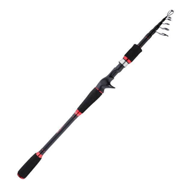 Bộ cần câu cá carbon 2m1 - Kèm máy kim loại ngang câu lure - Tặng kèm Cước BLC13 " Giao Máy Màu Ngẫu Nhiên "