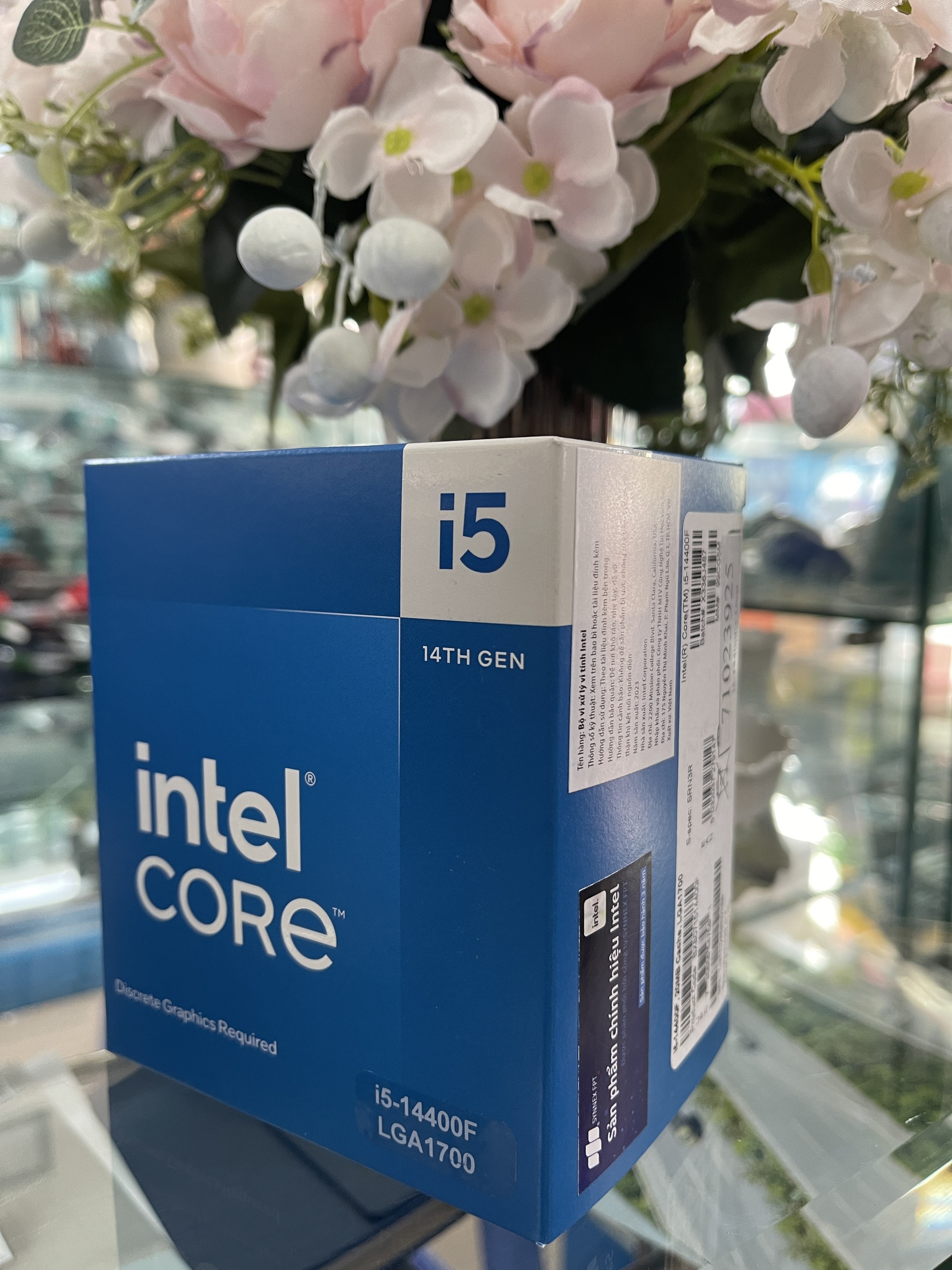 CPU Intel Core i5 14400F 4.7GHz (Socket 1700, 10 Nhân 16 Luồng 20MB 65W) - Hàng chính hãng (NEW BOX)