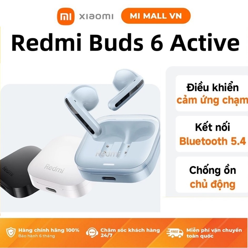 Tai Nghe Bluetooth Xiaomi Redmi Buds 6 Active - Hàng Chính Hãng