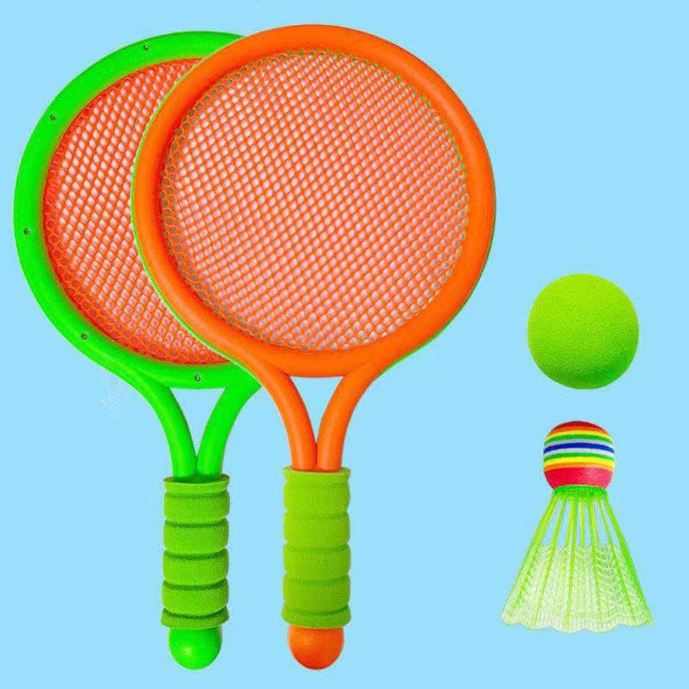 Combo 4 món vợt và bóng tập đánh cầu lông, đánh tenis vận động cho bé, phát triển sức khoẻ, ABS không độc hại, an toàn