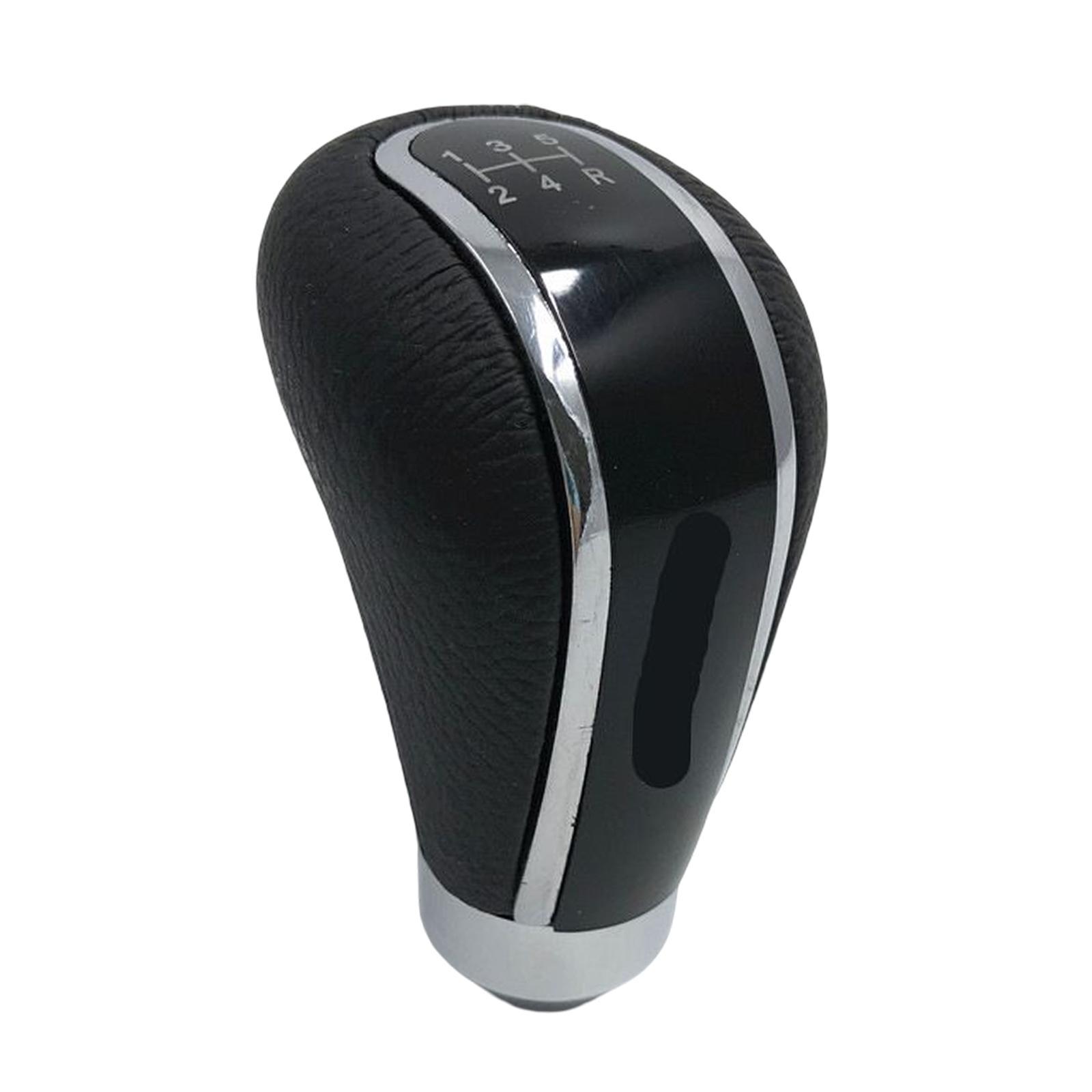 5 Speed Manual Gear Knob Accessories PU Leather Lever er Head Fit for Cars