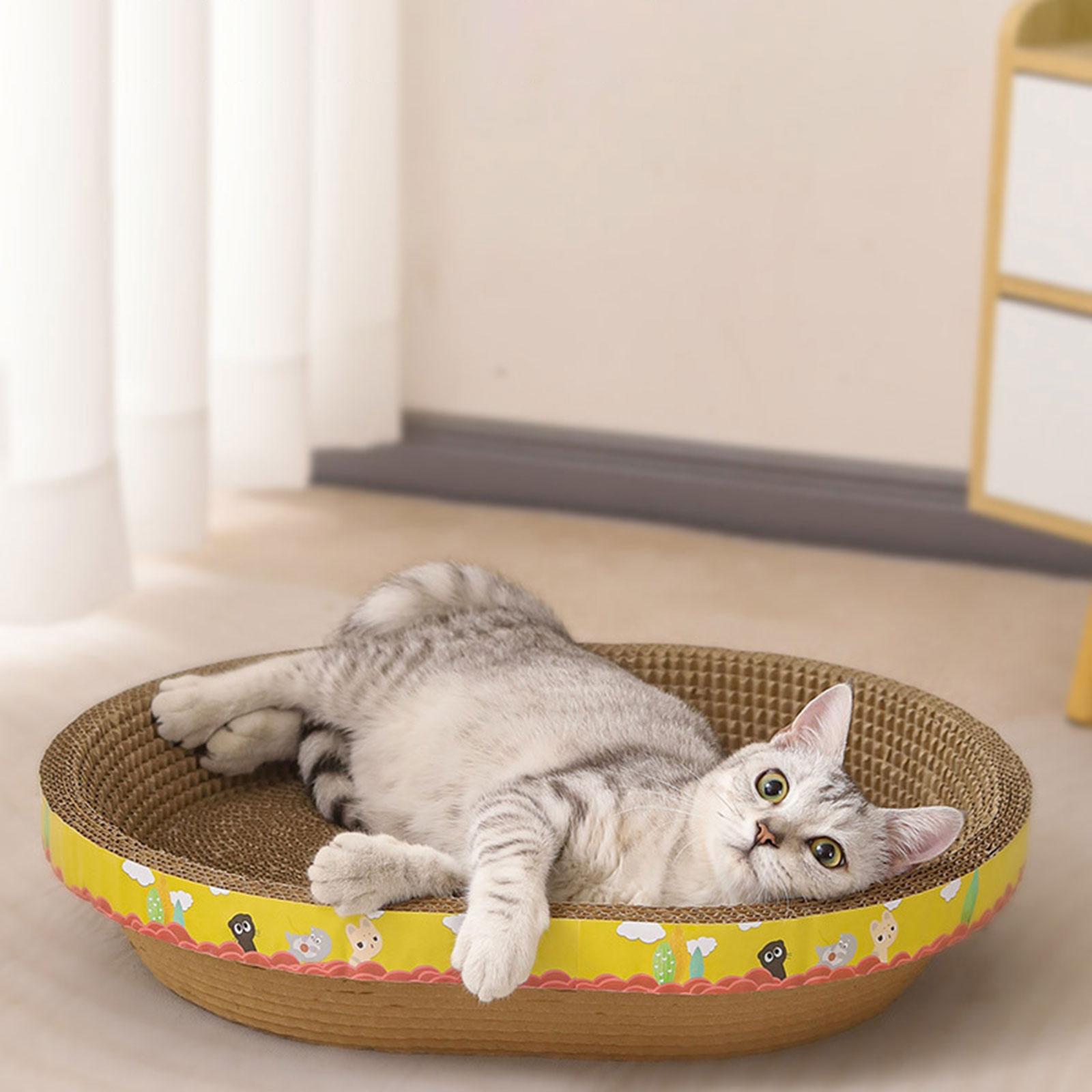 2x Cat Scratcher Scratching Board Corrugated Grind Claws Kitty Cat Toys