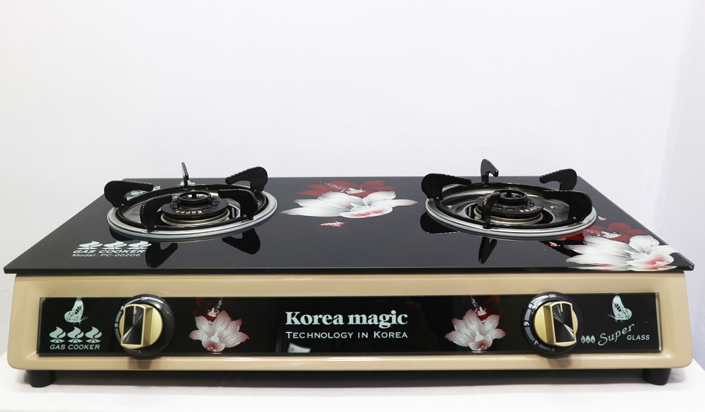 Bếp Gas Dương 2 lò Korea Magic PC-002D6 Tinh Tế , Sang Trọng Phù Hợp Với Mọi Gia Đình