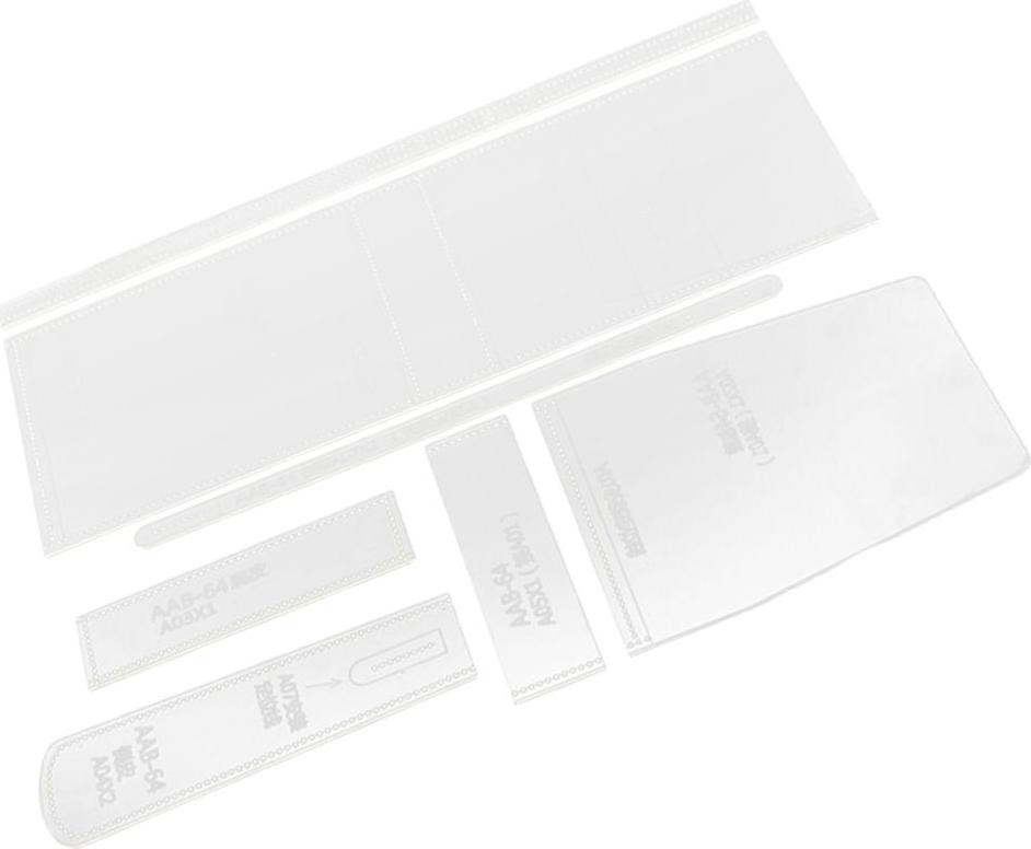 7 chiếc Rõ Ràng Da Thủ Công Acrylic Túi Đeo Chéo Túi Xách Stencil Tiêu Bản