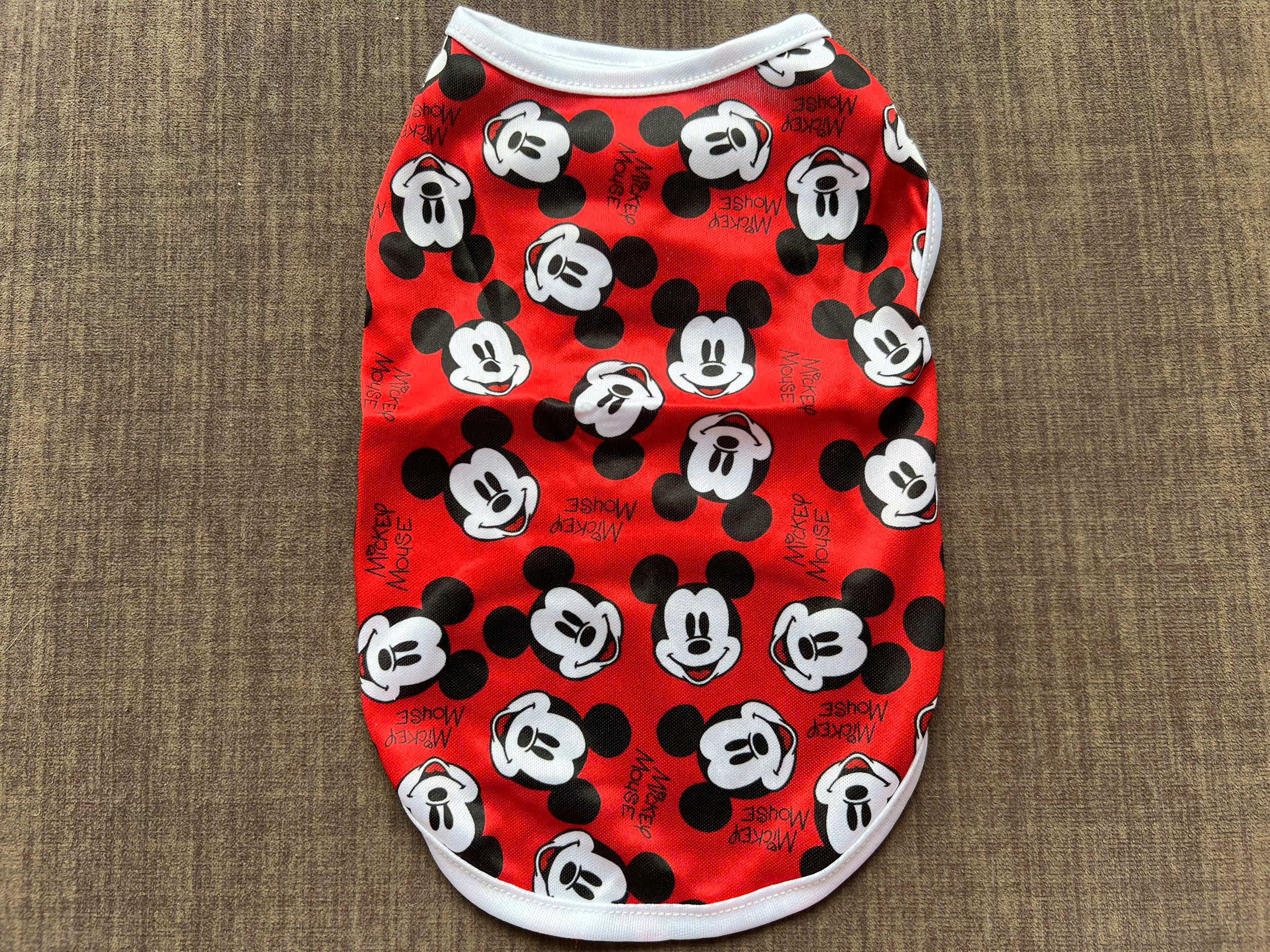 ÁO THUN BA LỖ MICKEY THÔNG HƠI SIÊU DỄ THƯƠNG TỪ 1-5KG DÀNH CHO THÚ CƯNG CHÓ MÈO