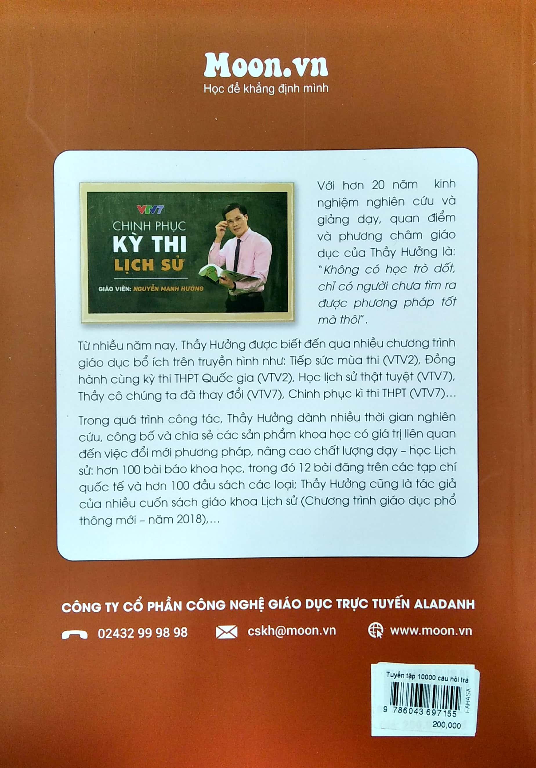Tuyển Tập 10.000 Câu Hỏi Trắc Nghiệm Ôn Luyện Thi THPT Quốc Gia Môn Lịch Sử - Tập 2: Lịch Sử Việt Nam 1858 - 1945