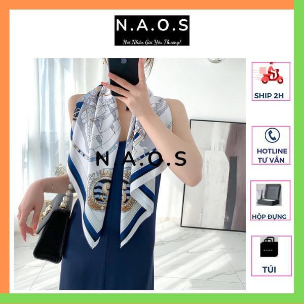 KÈM HỘPTÚI VẢI-Khăn Bandana Lụa Vuông 90x90 choàng Cổ trùm đầu đi biển Buộc Tóc, Áo Yếm-Qùa tặng 2010-quà tặng sinh nhật - XANH