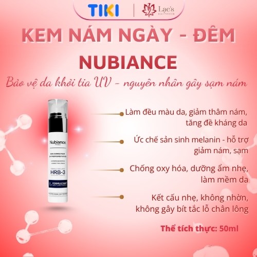 KEM NÁM NGÀY - ĐÊM - Nubiance. Paris HRB-3 Day Formula cream 50mL