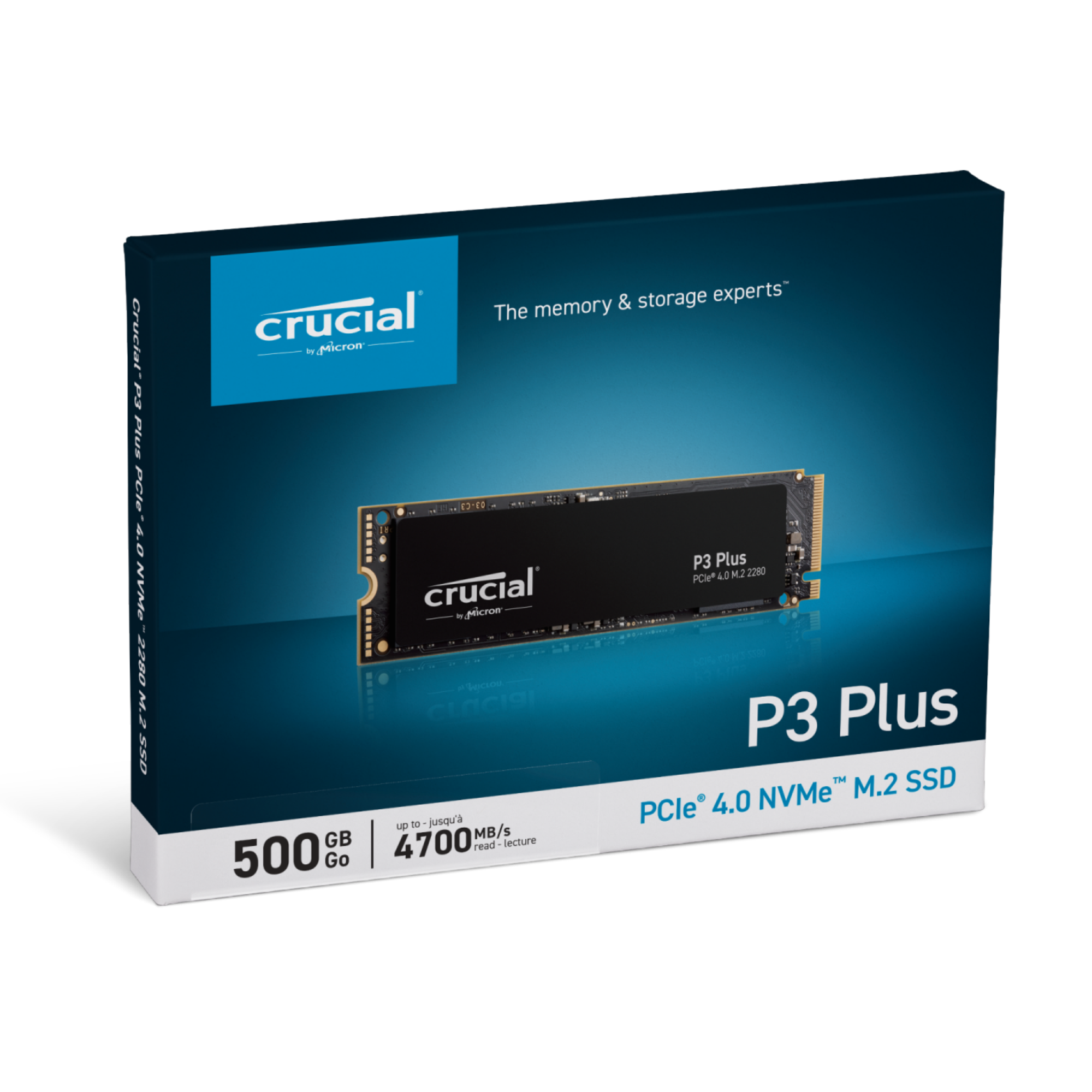 SSD CRUCIAL P3 Plus Gen 4 NVMe 500GB - CT500P3PSSD8 - HÀNG CHÍNH HÃNG