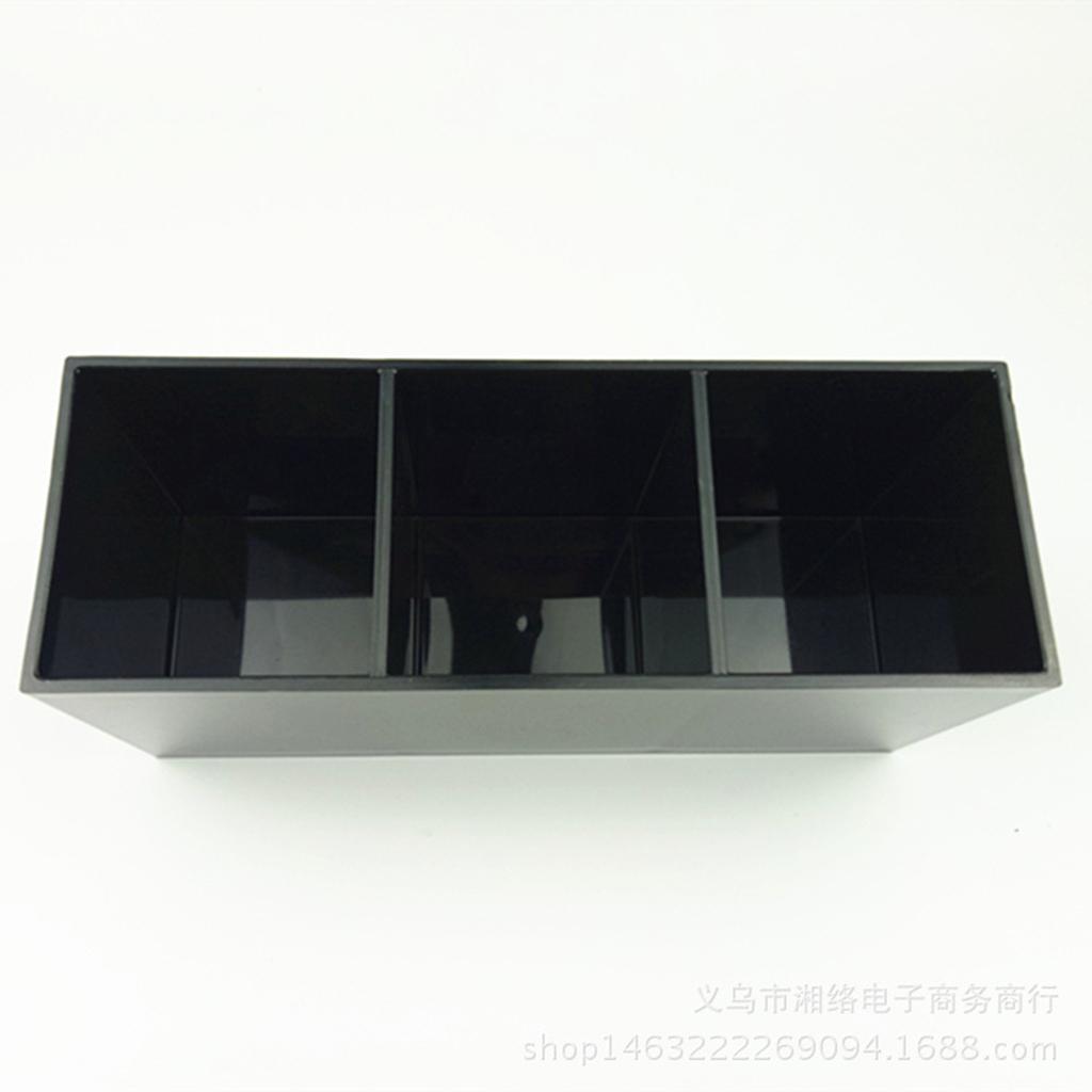 Makeup Brushes Display Stand Storage Cosmetic Container Acrylic Case&3 Holes