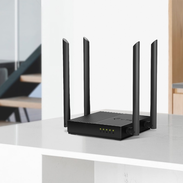Router WiFi TP-Link Archer C64 Gigabit MU-MIMO - Chuẩn AC1200, kết nối nhiều thiết bị, phủ sóng rộng - HÀNG CHÍNH HÃNG