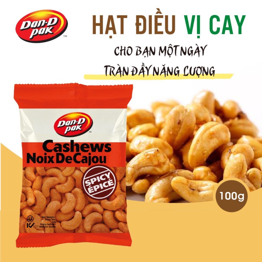 Hạt điều vị cay 100g Dan.DPak