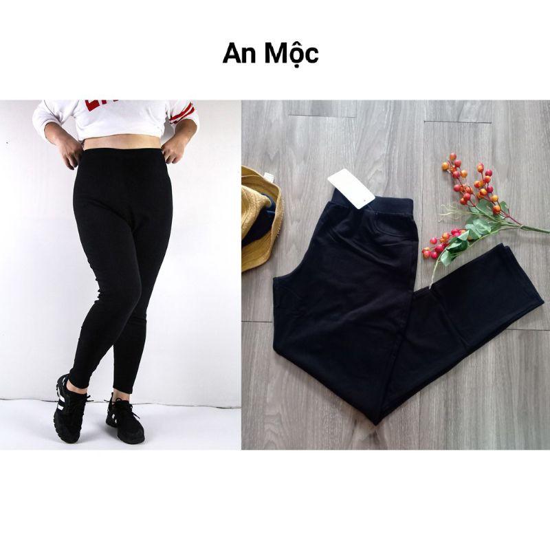 Quần Legging Big size hai túi sau mông cho nữ vải đẹp k xù lông