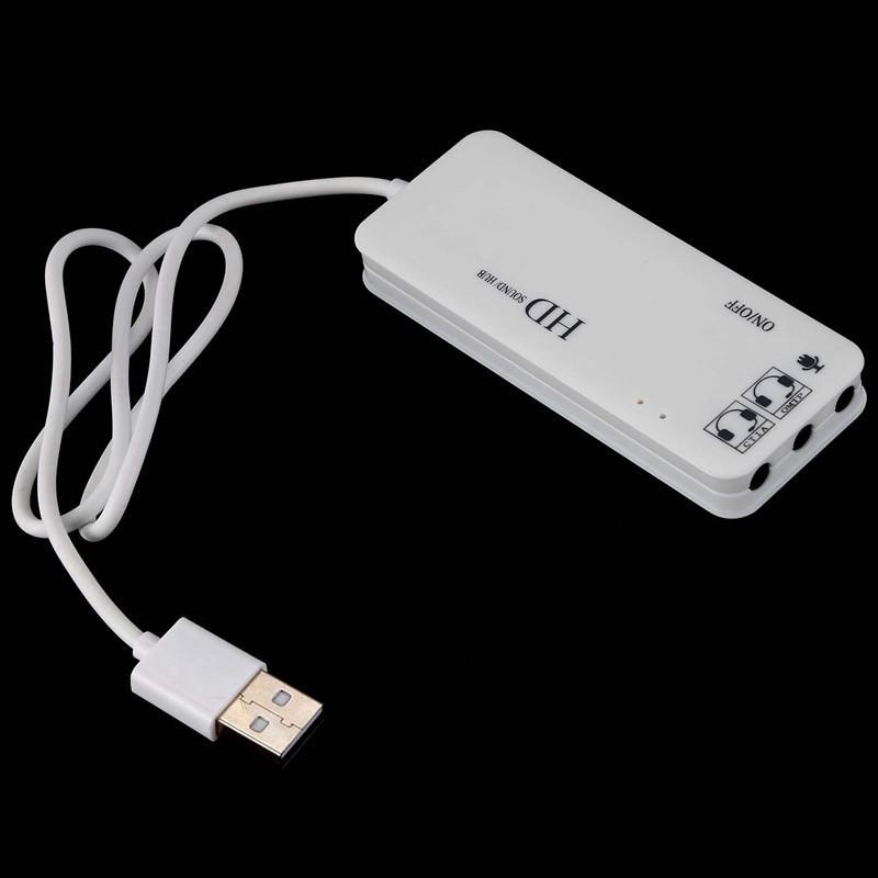 Adapter chia cổng tai nghe và 3 cổng USB cho máy tính tiện dụng