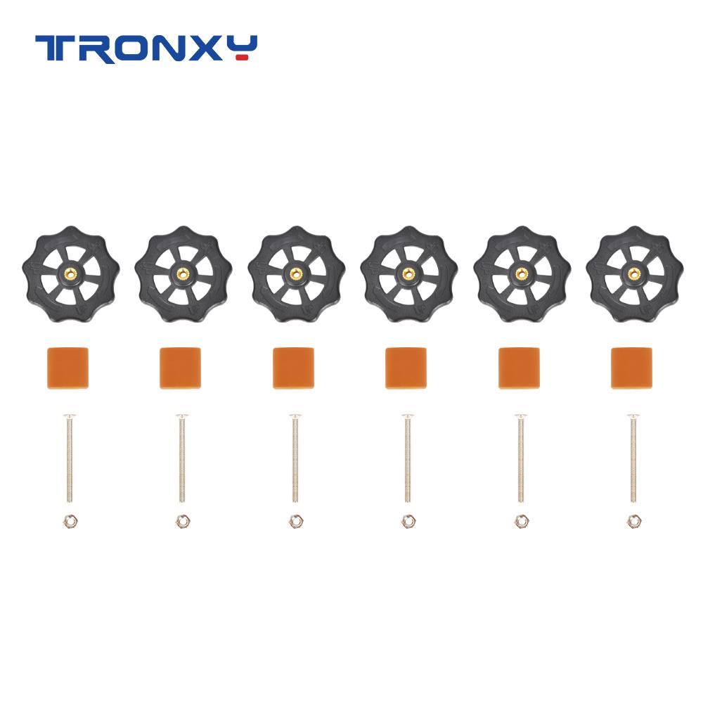 Tronxy M3 Tay Xoắn San Bằng Hạt Silicone Nhiệt Độ Cao Chắc Chắn Không Gian Siêu Tốc Nóng Giường San Bằng Cột 3D Máy In Phần