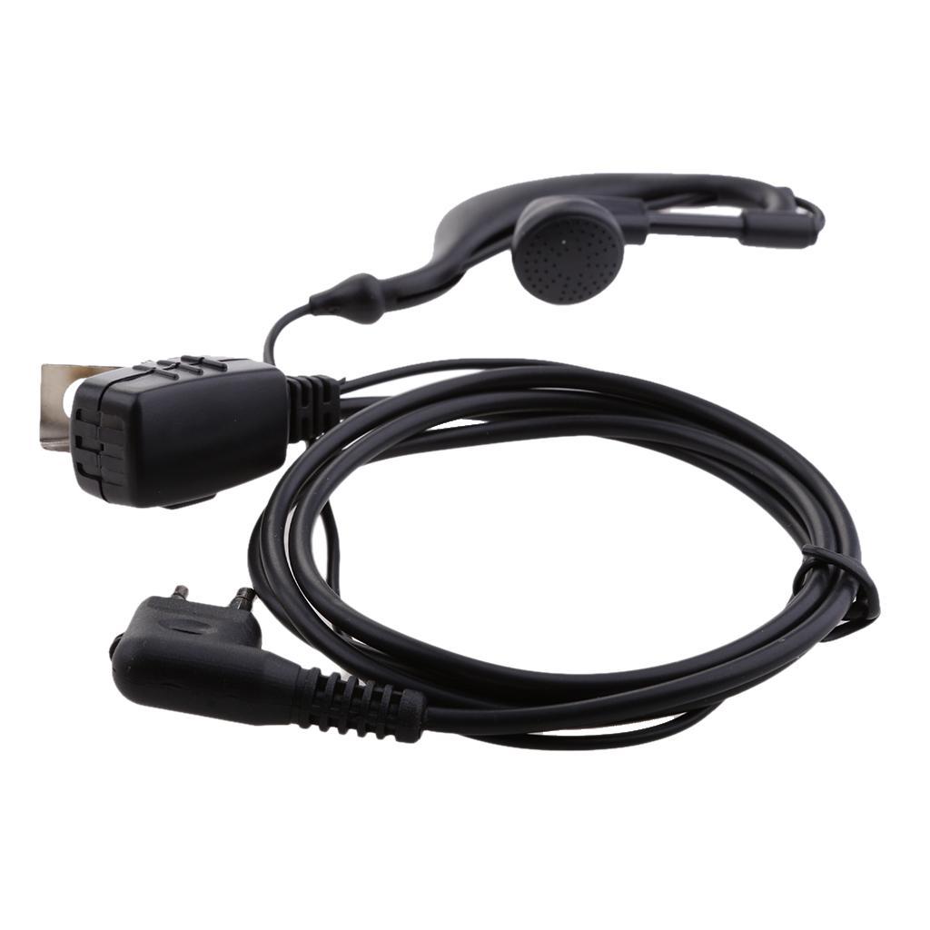 2 Pin PTT   Two  Earpiece Headset MIC for