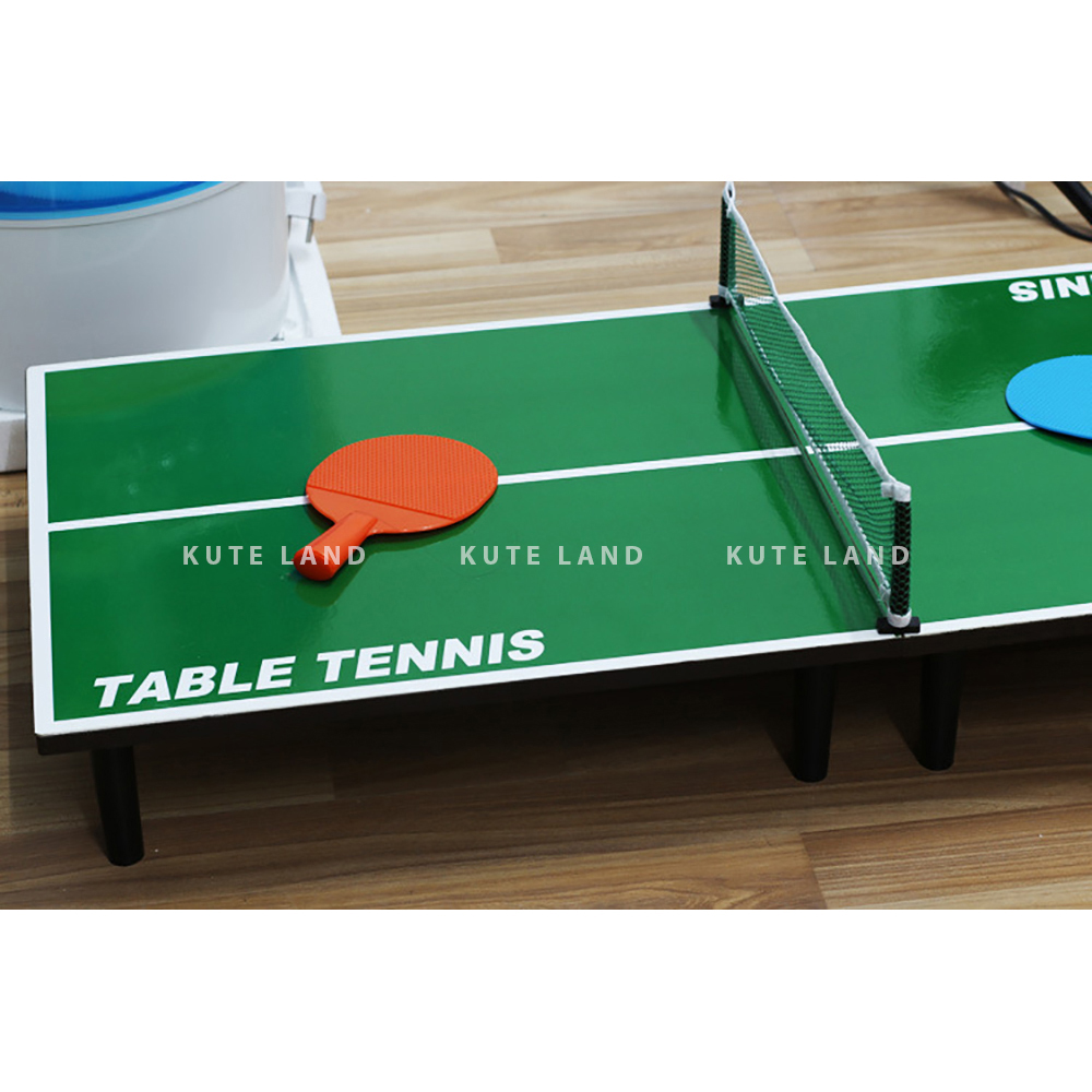 Bàn bóng bàn mini gấp gọn 60x30x15 cm đầy đủ dụng cụ lưới, vợt tặng kèm 2 quả bóng bàn