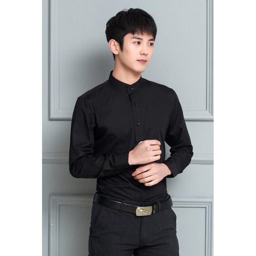 Áo sơ mi nam cổ tàu dài tay kojiba SMCT01_