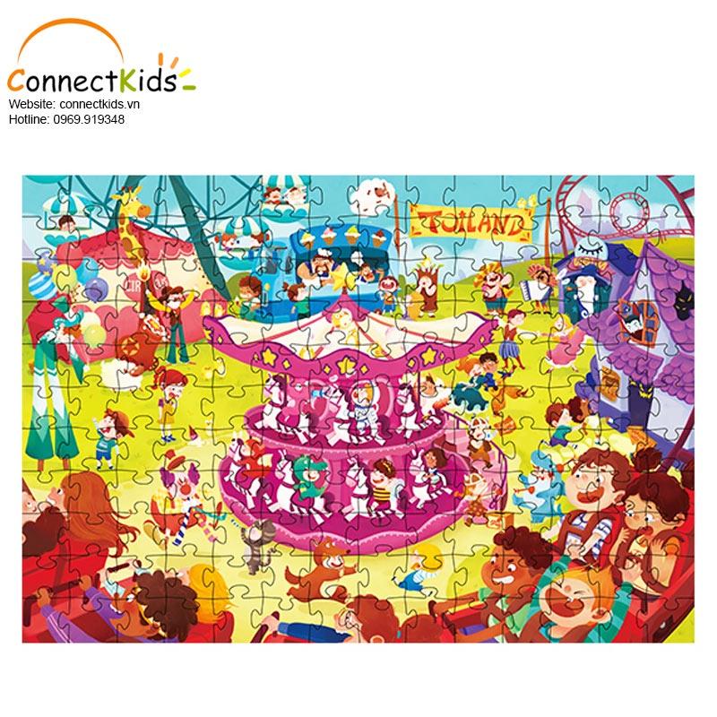 Bộ Xếp Hình Thăng Cấp Từ Dễ Đến Khó Cho Bé - LEVELED PUZZLE- Cấp độ 7 _Chủ đề Vi