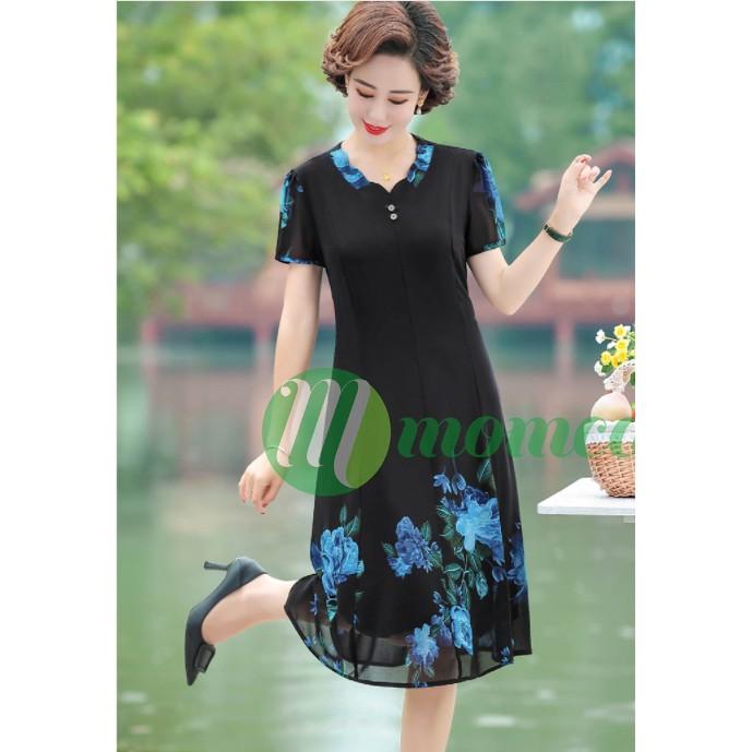 Đầm Váy trung niên cho mẹ sang trọng V63 - Đầm nữ trung tuổi thời trang cao cấp dự tiệc