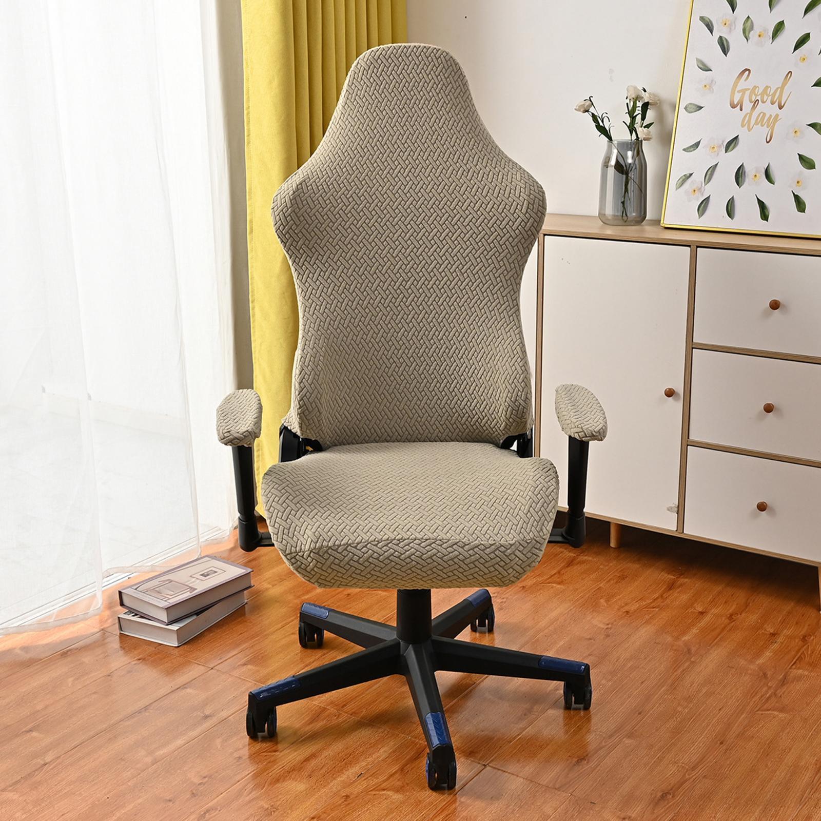 Office Computer Chair Slipcovers Soft for Swivel Chair Office Rotating Chair