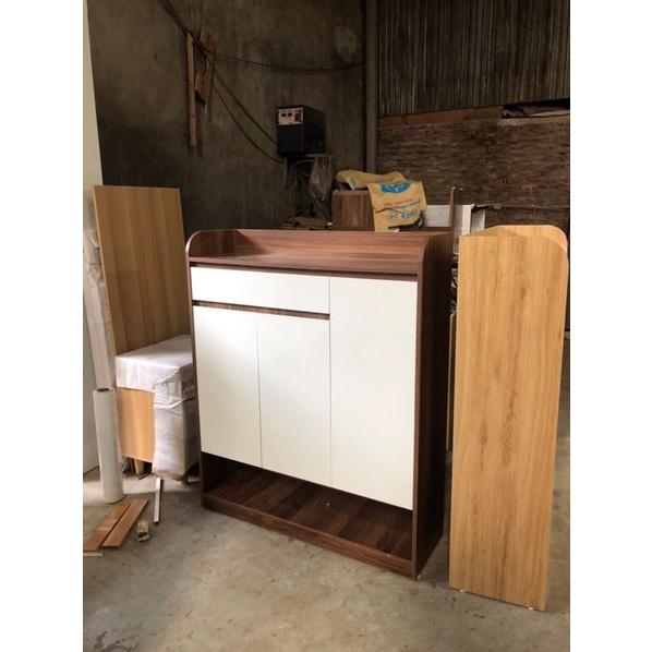 tủ giày gỗ mdf 3 cánh sang trọng