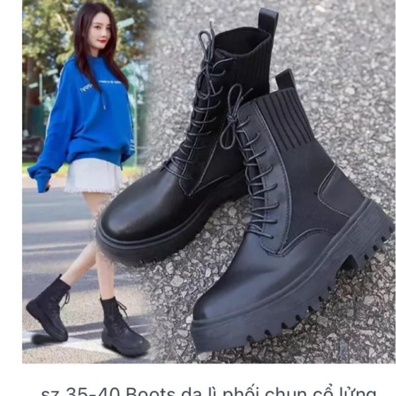 Boots Nữ, Giày Bốt Nữ Dr.Martens Boots Thu Đông Hottrend Phong Cách Màu Đen Minhtushoes Giày Dép Nữ Thời Trang