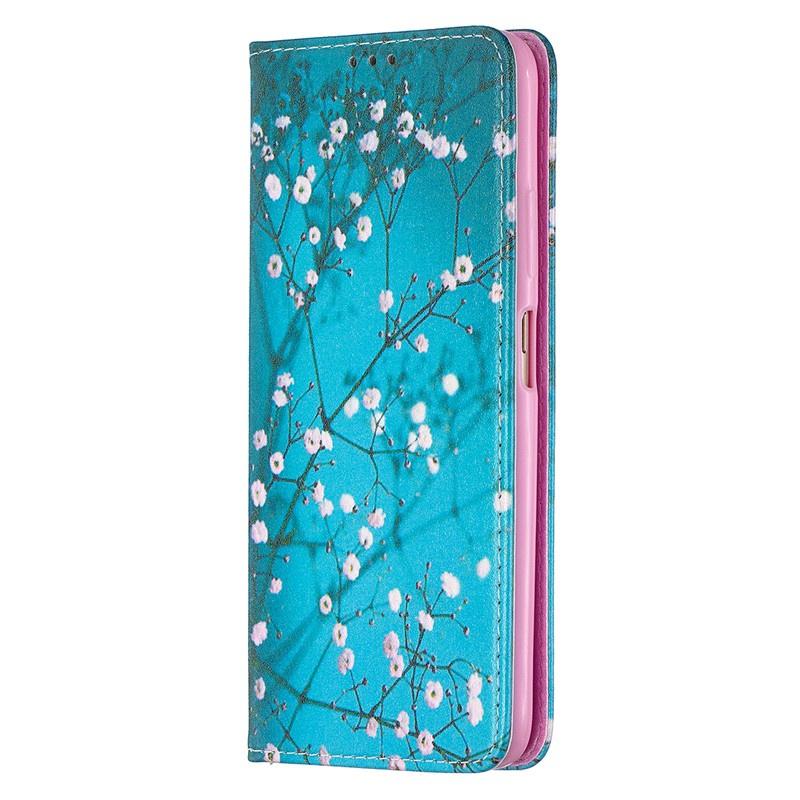 Ốp điện thoại da nắp lật họa tiết hoa cho Xiaomi Mi 10T Pro 5G 10T Lite Redmi 9 9A 9C
