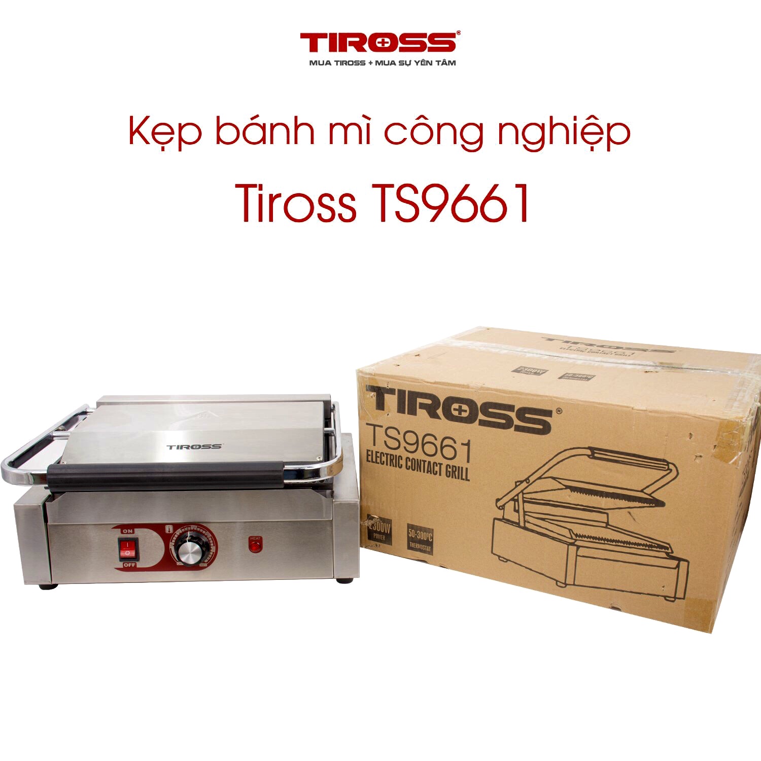 Kẹp bánh mỳ công nghiệp Tiross TS9661 - Hàng chính hãng