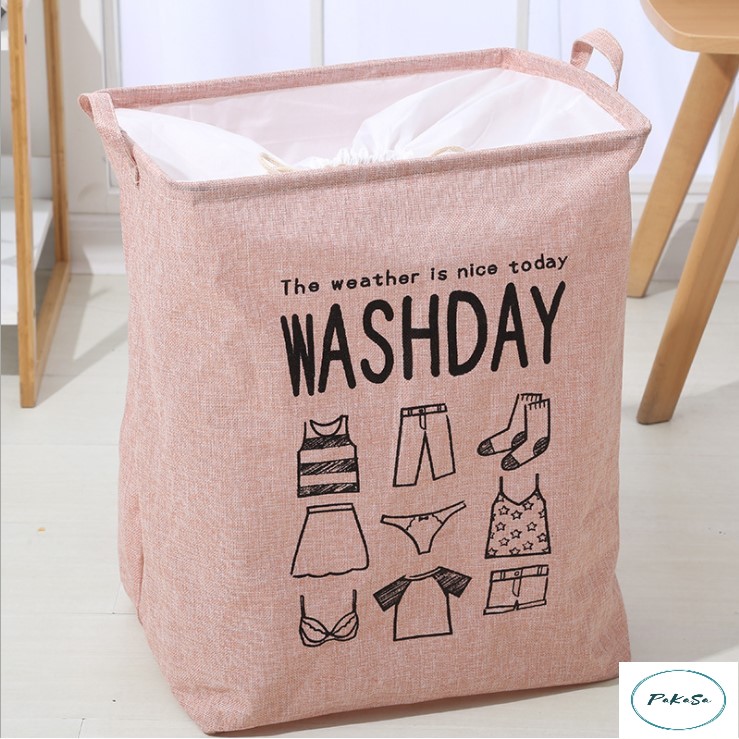 Túi , Giỏ Đựng Quần Áo , Chăn Mền Chất Liệu Bạt Dày Dặn Chống Thấm Nước WASHDAY - Chính Hãng