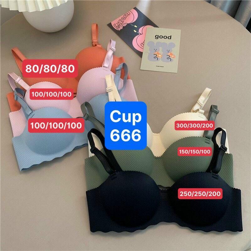 Áo Ngực Nữ Đúc Su - Áo Lót Không Gọng Trơn Mút Bàn Tay Thông Hơi 820