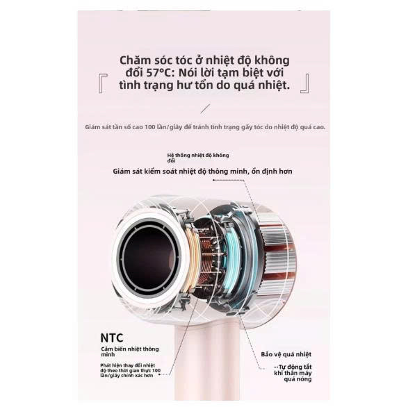 [KoSuyTu] SẤY TÓC 1600W KHÔNG LÁ CAO CẤP HỘP DA XỊN – SẤY NHANH, KHÔNG HƯ TÓC, THIẾT KẾ SANG TRỌNG