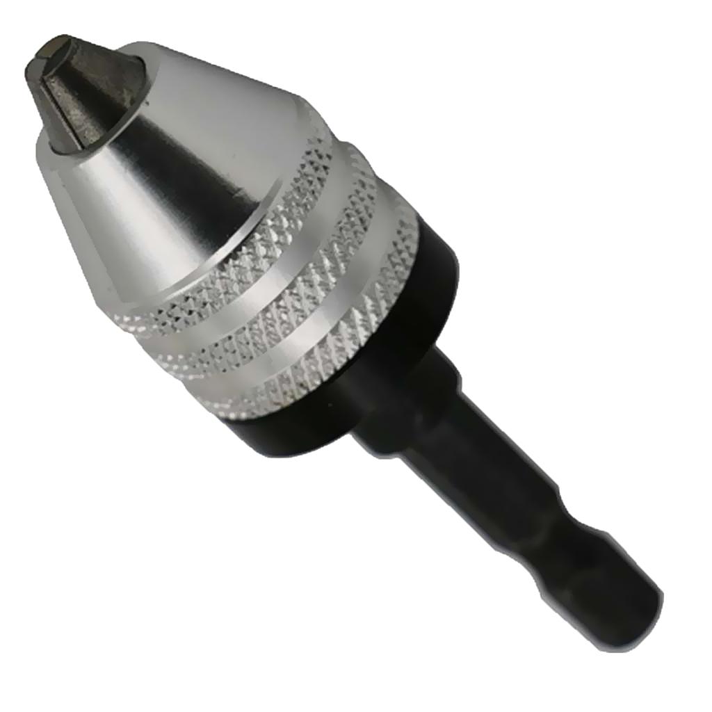 Keyless Drill Chuck Three-Jaw 0.3mm-6.5mm Fixture Clamp Conversion Kit