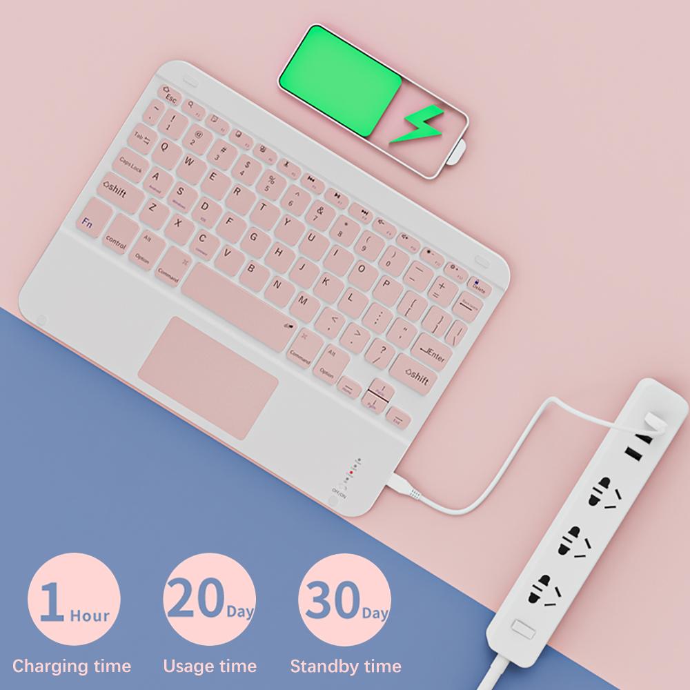Bàn Phím Mini Không Dây Và Chuột Bàn Phím Bluetooth Cho iPad Pro 12 2021 Tecaldo Bluetooth Cho Xiaomi Samsung iPad Bàn Phím