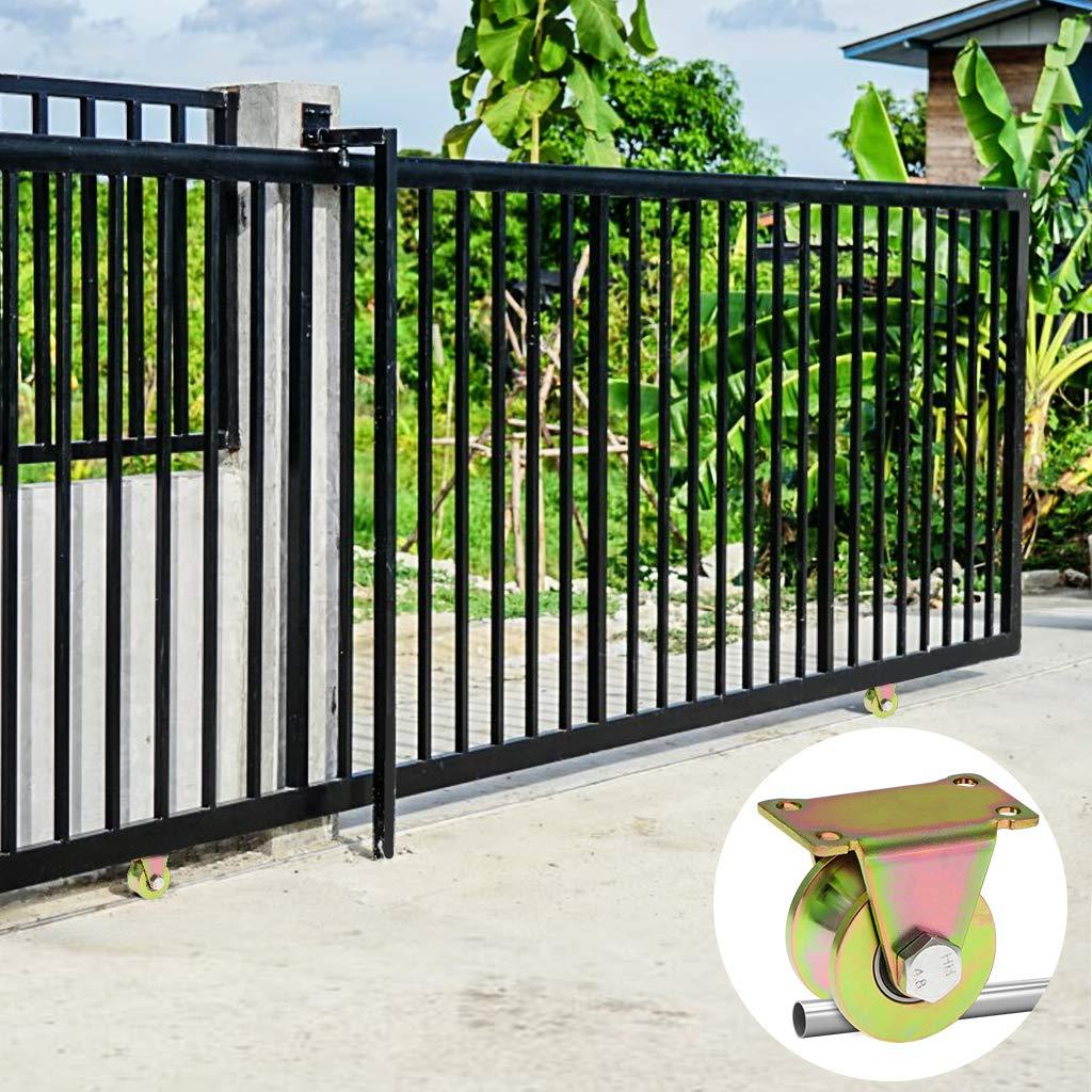 Bánh Xe Cổng Trượt 2 Cái 50mm, Bánh Xe Thép Có Rãnh Chữ U, Bánh Xe Rãnh Chữ U Cho Đường Quay Ngược, Máy Công Nghiệp, Cửa Cuốn, Tải Trọng 300kg/Bánh