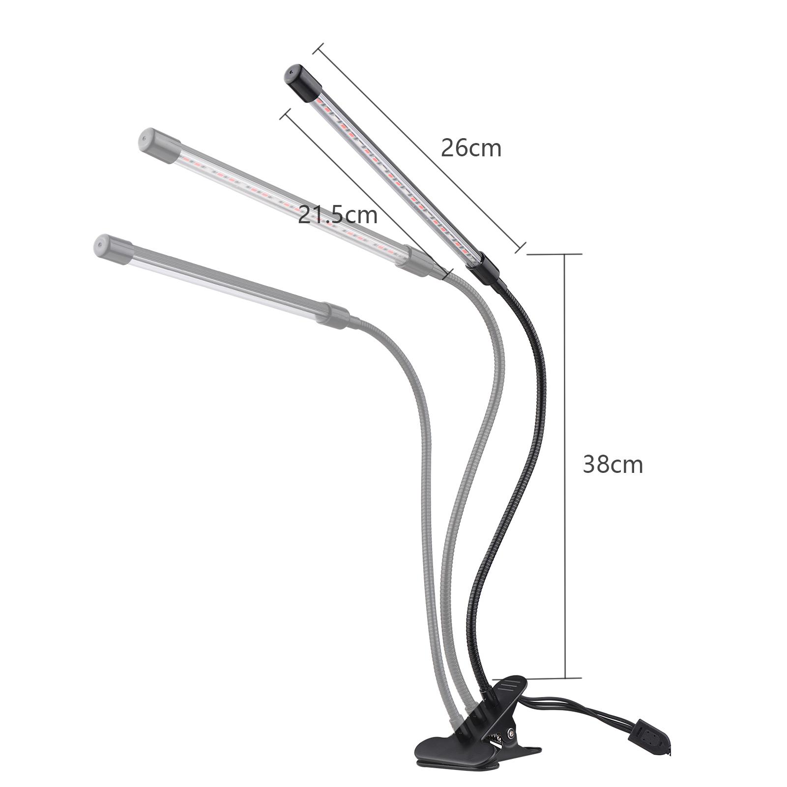 Đèn Quang Hợp Dải Đèn 63 Đèn Led Cho Cây Trồng 10 Mức Độ Mờ 3/9 / 12H Hẹn Giờ 3 Chế Độ Chiếu Sáng