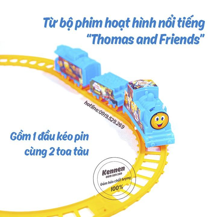 Đồ chơi đường ray tàu hỏa Thomas and friend 3 toa hàng đẹp